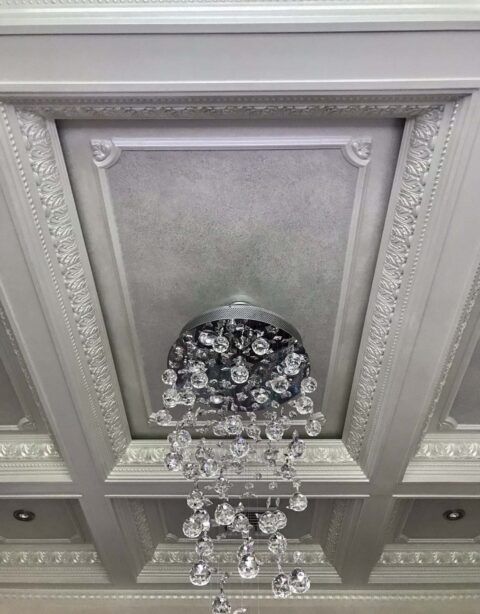 Custom Faux Colors Applied Over a Luxury Coffered Ceiling